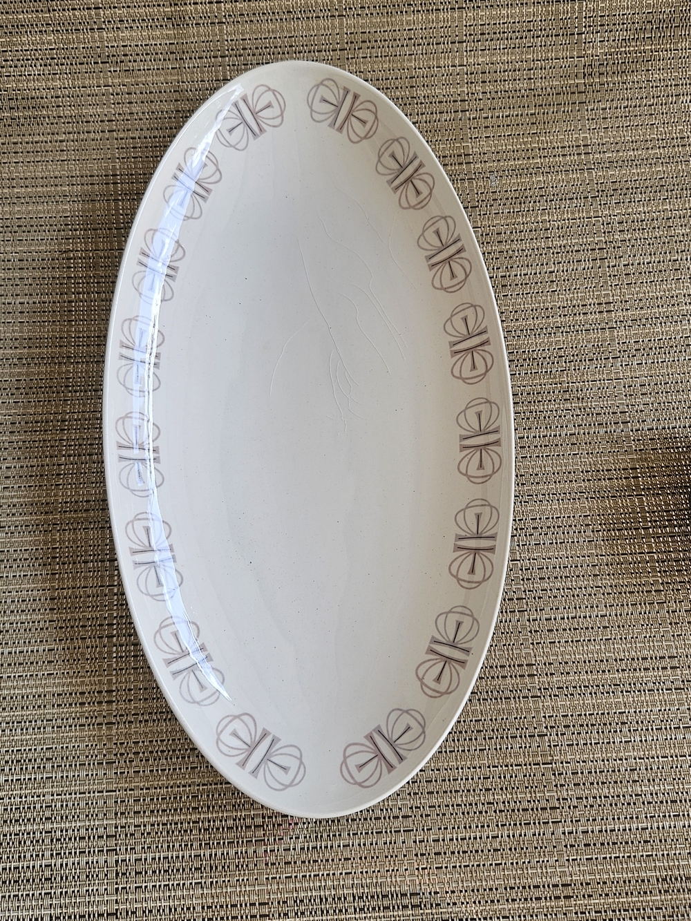 Vintage Franciscan Whitestone Merry Go Round, 10.5" Oval Serving Platter